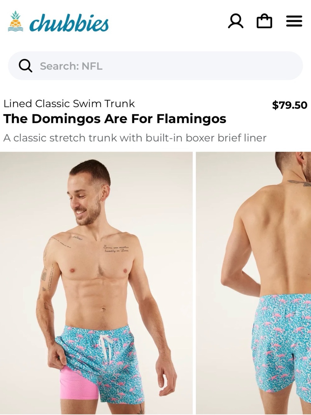 Chubbies Swim Trunks - Picture 2 of 6